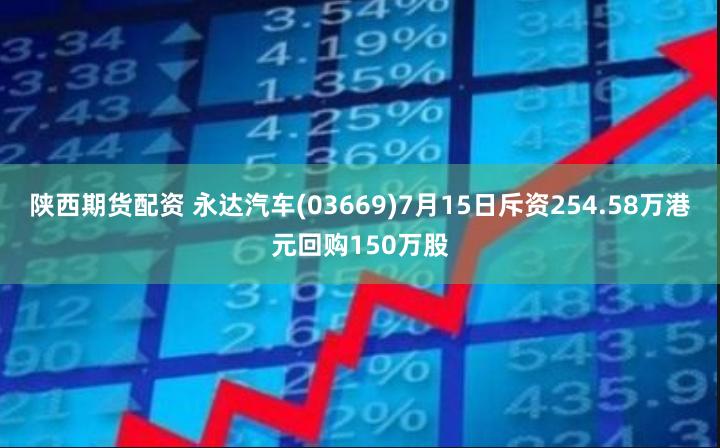 陕西期货配资 永达汽车(03669)7月15日斥资254.58万港元回购150万股