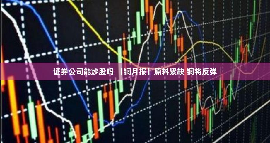 证券公司能炒股吗 【铜月报】原料紧缺 铜将反弹